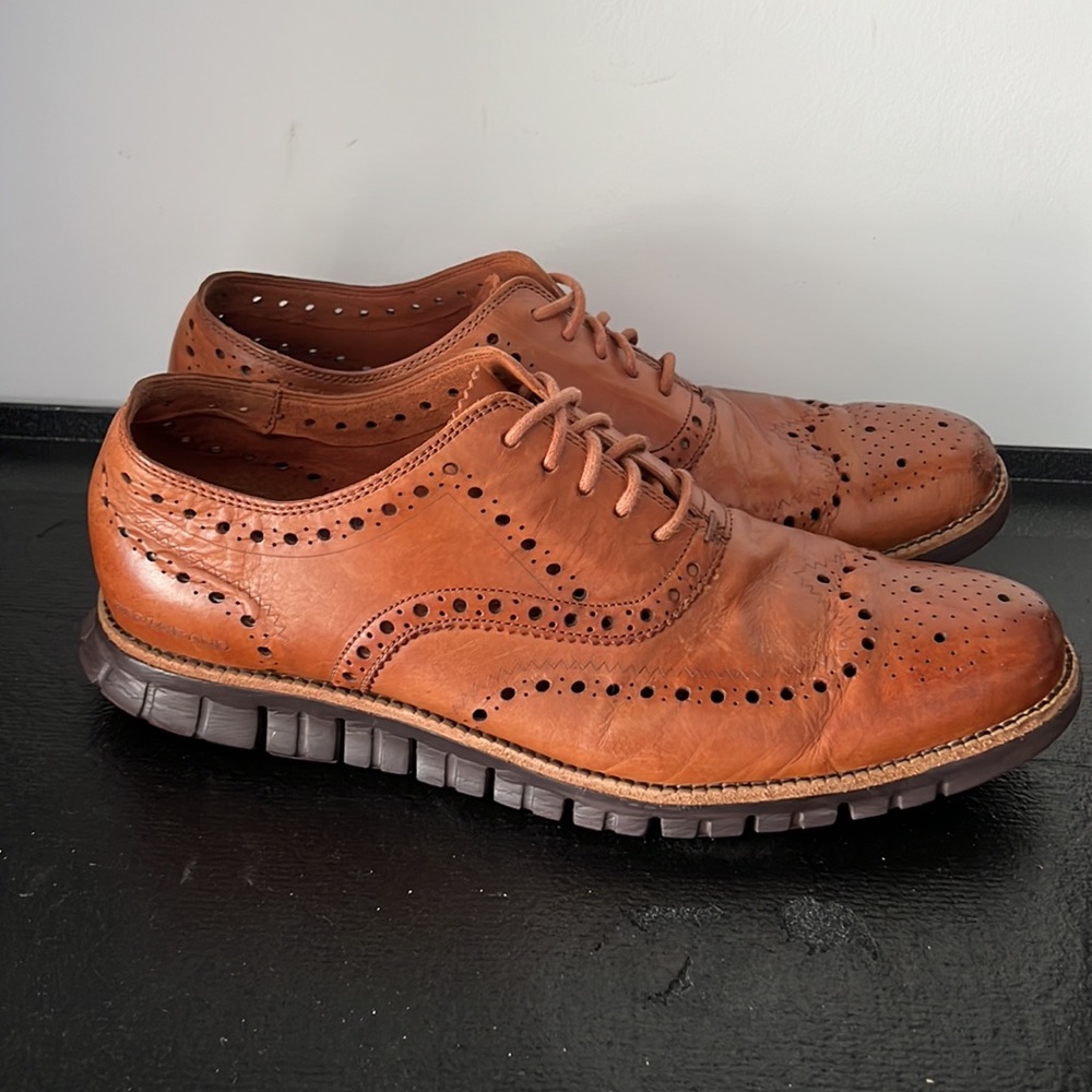 Cole Hann ZeroGrand Men’s Brown Wingtips